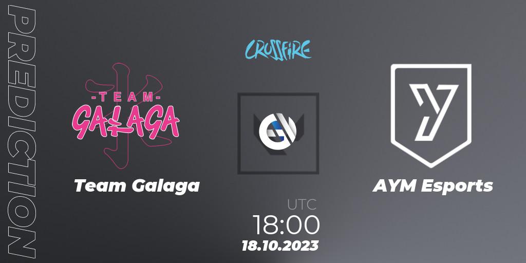 Pronósticos Team Galaga - AYM Esports. 18.10.2023 at 18:00. LVP - Crossfire Cup 2023: Contenders #2 - VALORANT