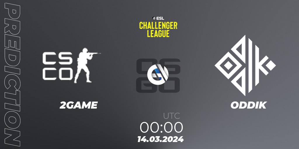 Pronósticos 2GAME - ODDIK. 16.03.24. ESL Challenger League Season 47: South America - CS2 (CS:GO)