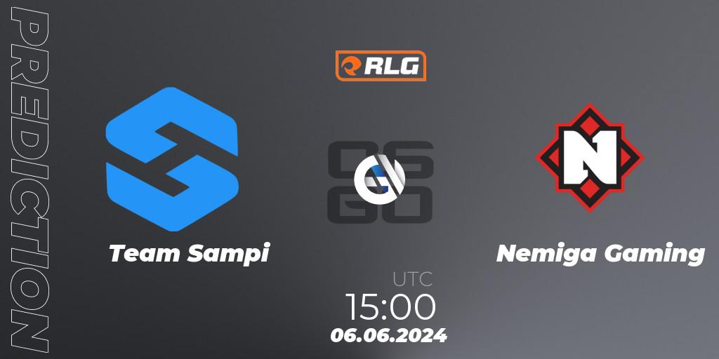 Pronósticos Team Sampi - Nemiga Gaming. 06.06.2024 at 15:00. RES European Series #5 - Counter-Strike (CS2)