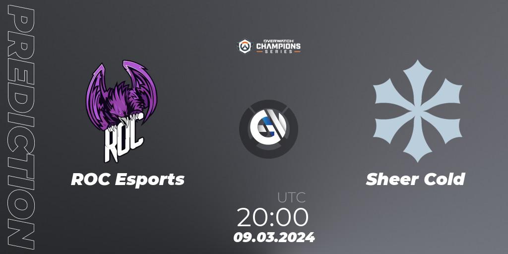 Pronósticos ROC Esports - Sheer Cold. 09.03.2024 at 20:00. Overwatch Champions Series 2024 - EMEA Stage 1 Group Stage - Overwatch