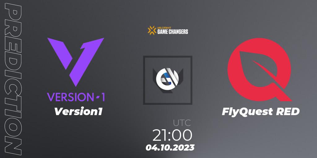 Pronósticos Version1 - FlyQuest RED. 04.10.2023 at 21:00. VCT 2023: Game Changers North America Series S3 - VALORANT