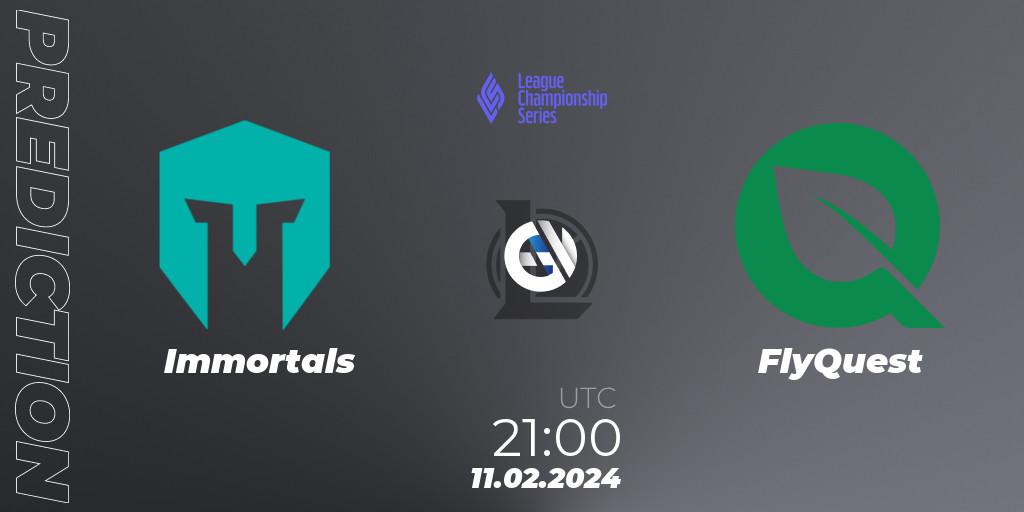 Pronósticos Immortals - FlyQuest. 12.02.24. LCS Spring 2024 - Group Stage - LoL