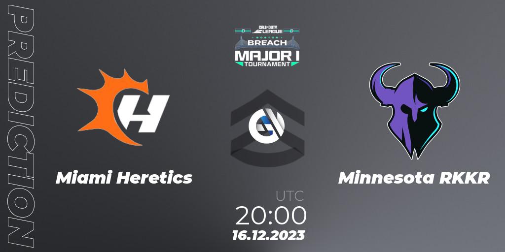 Pronósticos Miami Heretics - Minnesota RØKKR. 16.12.2023 at 20:00. Call of Duty League 2024: Stage 1 Major Qualifiers - Call of Duty
