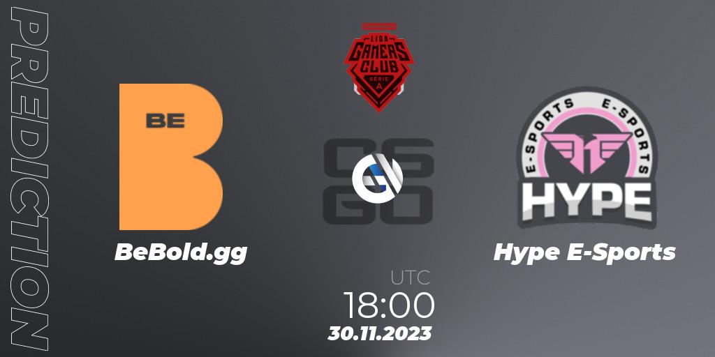 Pronósticos BeBold.gg - Hype E-Sports. 30.11.2023 at 18:00. Gamers Club Liga Série A: Esquenta - Counter-Strike (CS2)