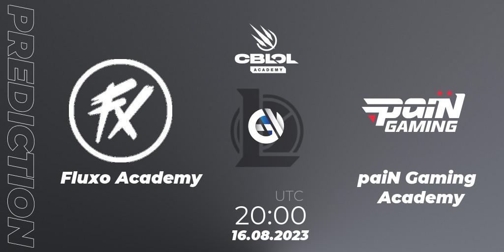 Pronósticos Fluxo Academy - paiN Gaming Academy. 14.08.2023 at 20:00. CBLOL Academy Split 2 2023 - Playoffs - LoL