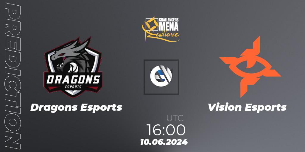 Pronósticos Dragons Esports - Vision Esports. 16.06.2024 at 16:00. VALORANT Challengers 2024 MENA: Resilience Split 2 - GCC and Iraq - VALORANT