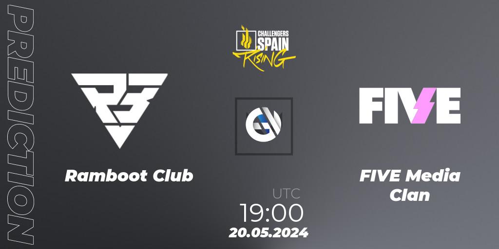 Pronósticos Ramboot Club - FIVE Media Clan. 20.05.2024 at 18:00. VALORANT Challengers 2024 Spain: Rising Split 2 - VALORANT