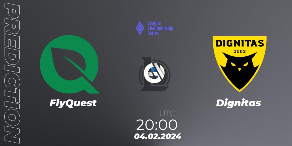 Pronósticos FlyQuest - Dignitas. 04.02.24. LCS Spring 2024 - Group Stage - LoL