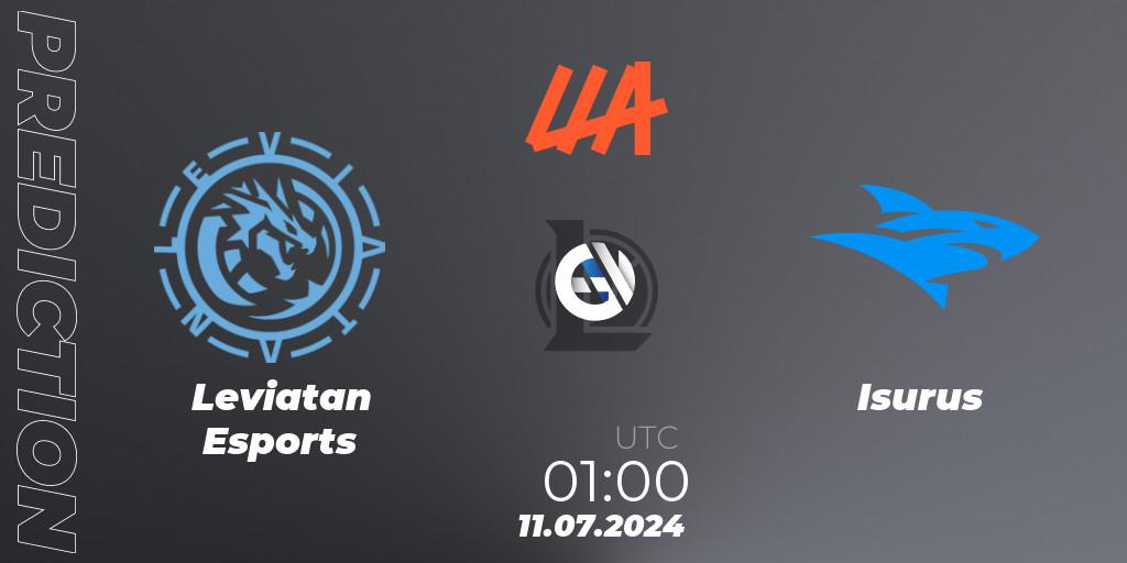 Pronósticos Leviatan Esports - Isurus. 11.07.2024 at 01:00. LLA Closing 2024 - Group Stage - LoL
