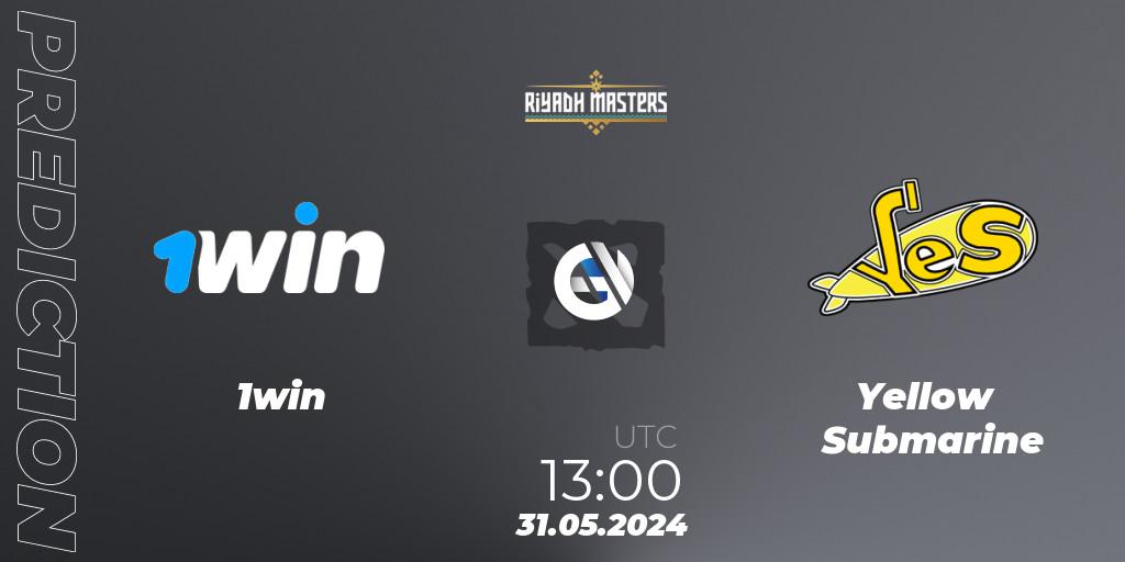 Pronósticos 1win - Yellow Submarine. 31.05.2024 at 13:00. Riyadh Masters 2024: Eastern Europe Closed Qualifier - Dota 2