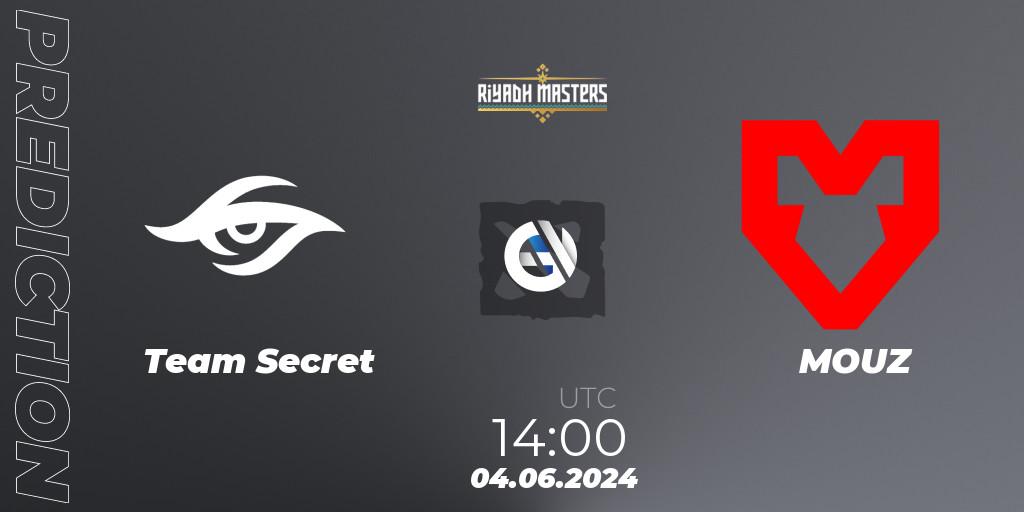 Pronósticos Team Secret - MOUZ. 04.06.2024 at 14:00. Riyadh Masters 2024: Western Europe Closed Qualifier - Dota 2