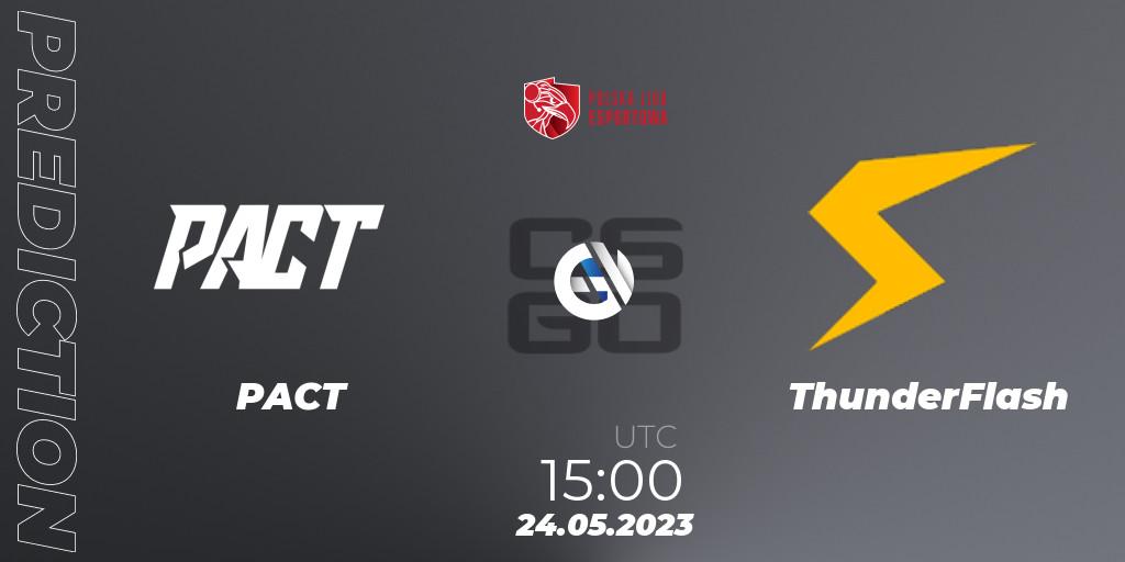Pronósticos PACT - ThunderFlash. 24.05.23. Polish Esports League 2023 Split 2 - CS2 (CS:GO)