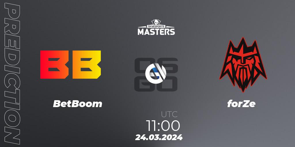 Pronósticos BetBoom - forZe. 24.03.24. Skyesports Masters 2024: European Qualifier - CS2 (CS:GO)