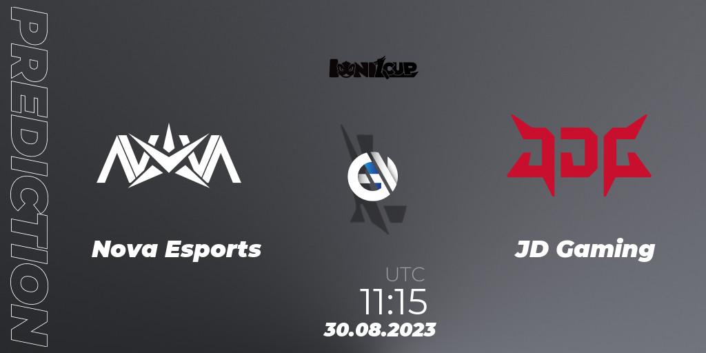 Pronósticos Nova Esports - JD Gaming. 30.08.2023 at 11:15. Ionia Cup 2023 - WRL CN Qualifiers - Wild Rift