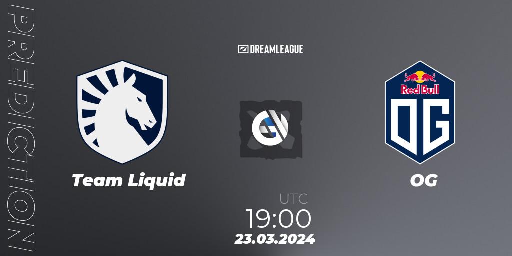 Pronósticos Team Liquid - OG. 23.03.24. DreamLeague Season 23: Western Europe Closed Qualifier - Dota 2