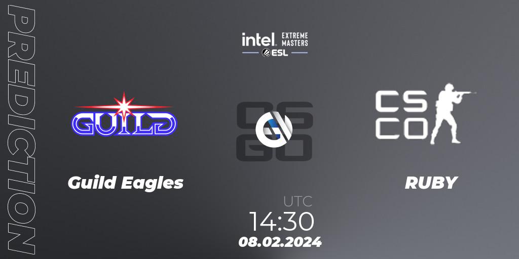 Pronósticos Guild Eagles - RUBY. 08.02.24. Intel Extreme Masters China 2024: European Closed Qualifier - CS2 (CS:GO)