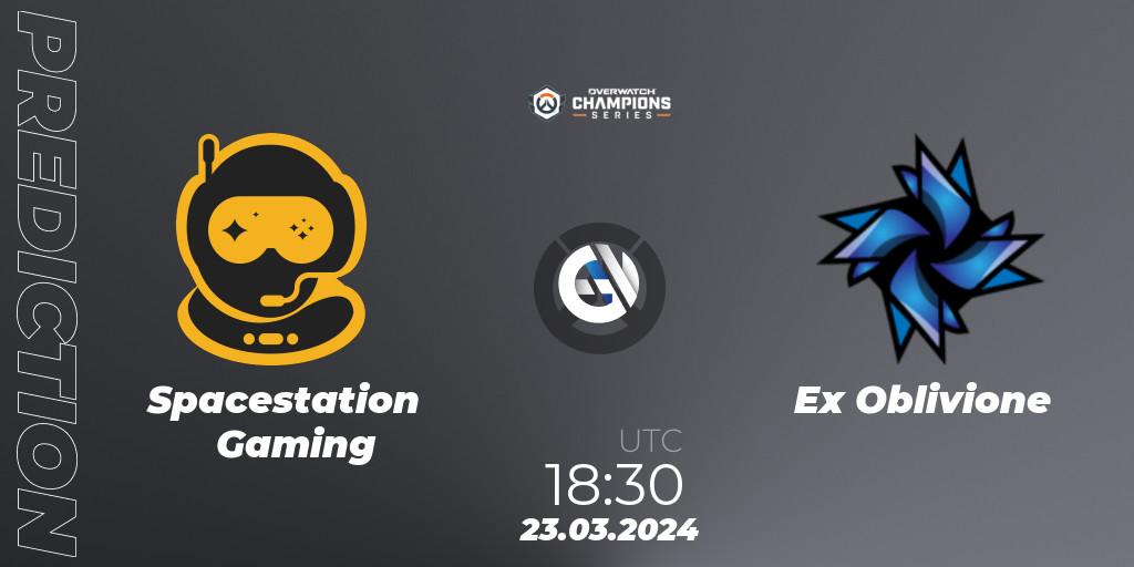 Pronósticos Spacestation Gaming - Ex Oblivione. 23.03.2024 at 18:30. Overwatch Champions Series 2024 - EMEA Stage 1 Main Event - Overwatch