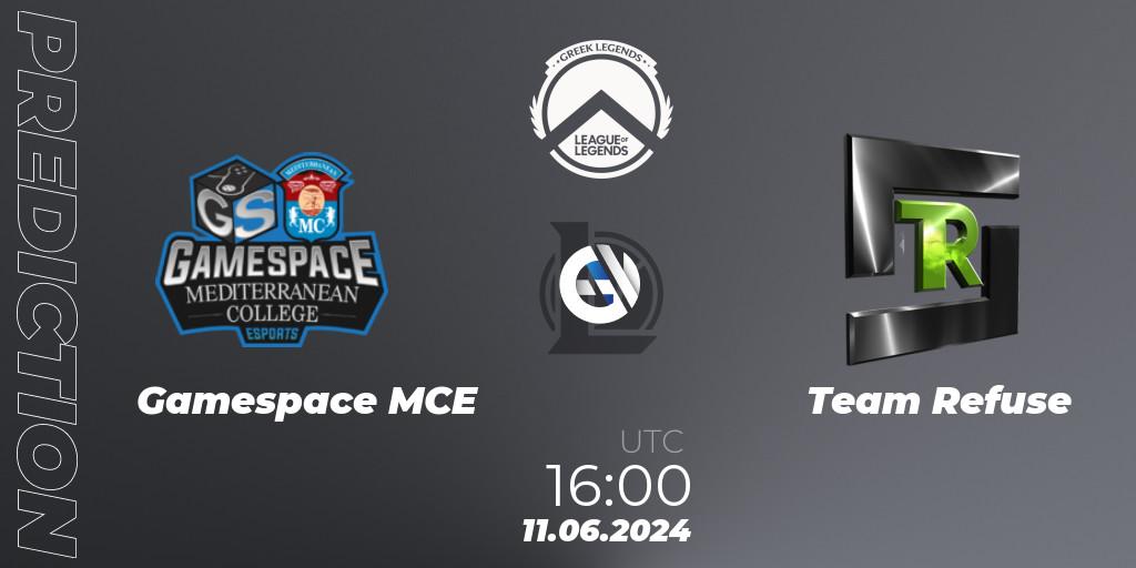 Pronósticos Gamespace MCE - Team Refuse. 11.06.2024 at 16:00. GLL Summer 2024 - LoL