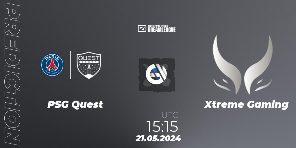 Pronósticos PSG Quest - Xtreme Gaming. 21.05.2024 at 16:00. DreamLeague Season 23 - Dota 2