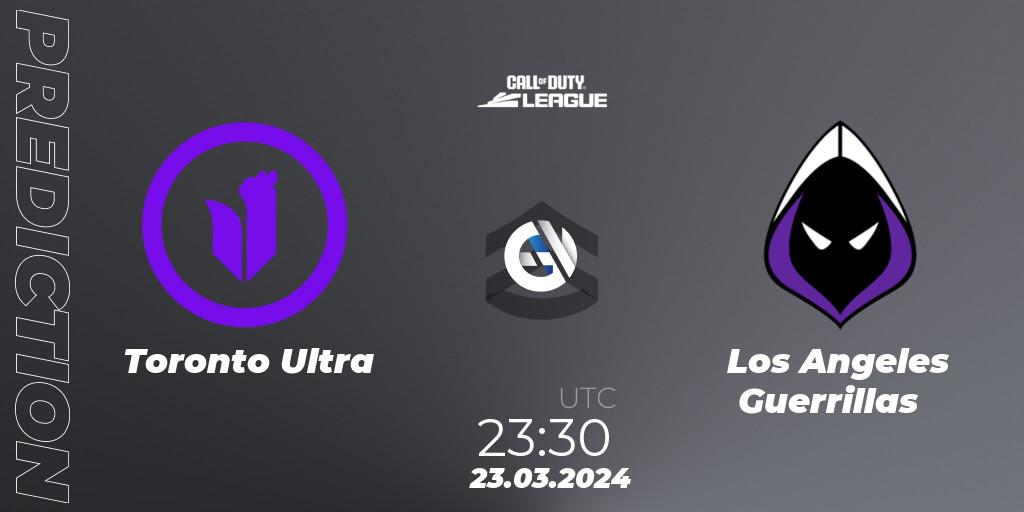 Pronósticos Toronto Ultra - Los Angeles Guerrillas. 23.03.2024 at 23:30. Call of Duty League 2024: Stage 2 Major - Call of Duty