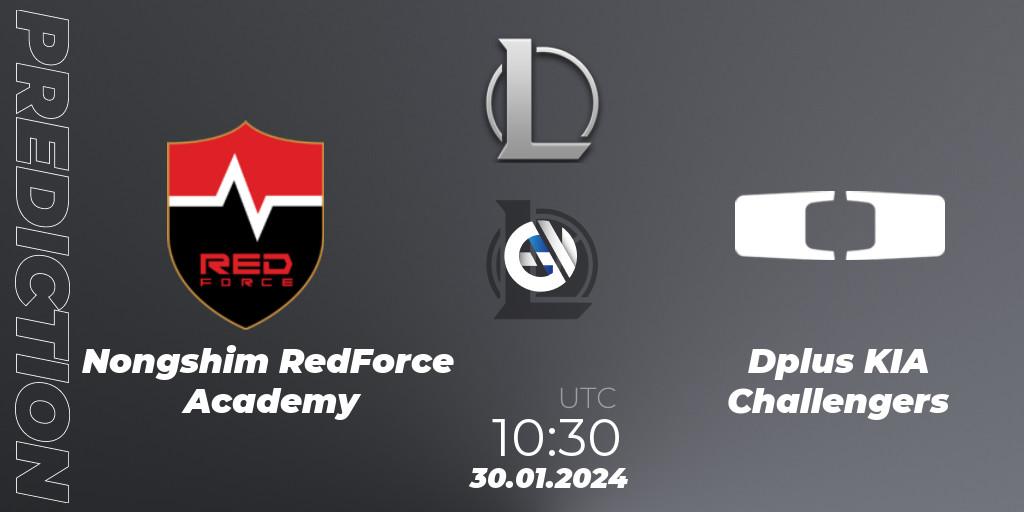 Pronósticos Nongshim RedForce Academy - Dplus KIA Challengers. 30.01.2024 at 10:30. LCK Challengers League 2024 Spring - Group Stage - LoL