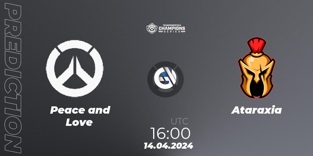 Pronósticos Peace and Love - Ataraxia. 14.04.24. Overwatch Champions Series 2024 - EMEA Stage 2 Group Stage - Overwatch