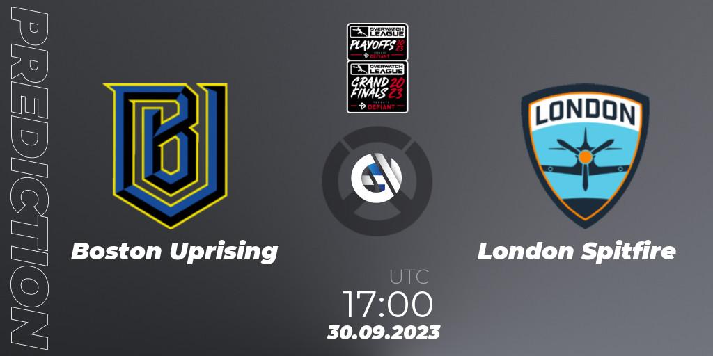 Pronósticos Boston Uprising - London Spitfire. 30.09.23. Overwatch League 2023 - Playoffs - Overwatch