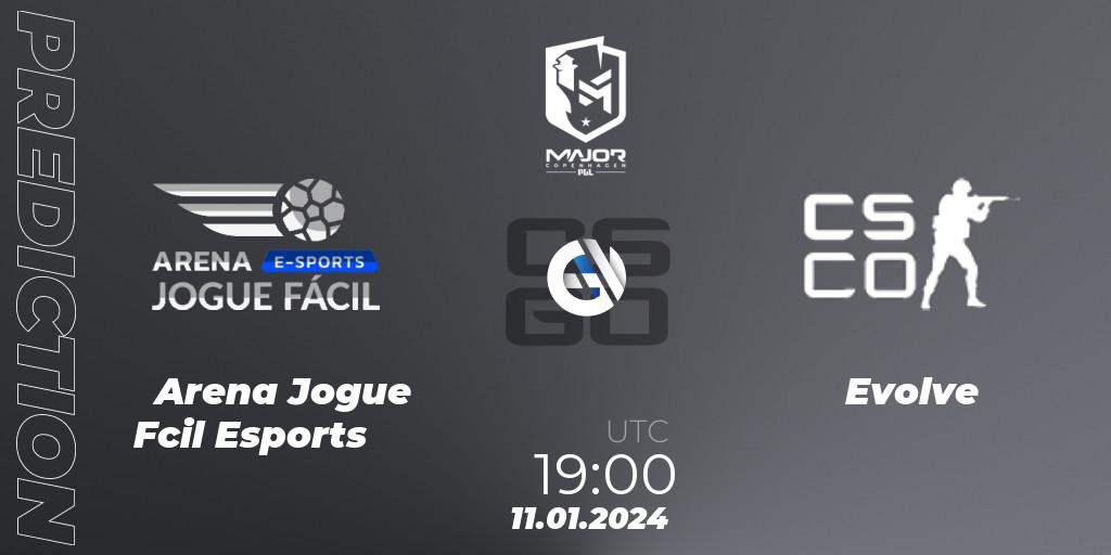 Pronósticos Arena Jogue Fácil Esports - Evolve. 11.01.24. PGL CS2 Major Copenhagen 2024 South America RMR Open Qualifier 2 - CS2 (CS:GO)