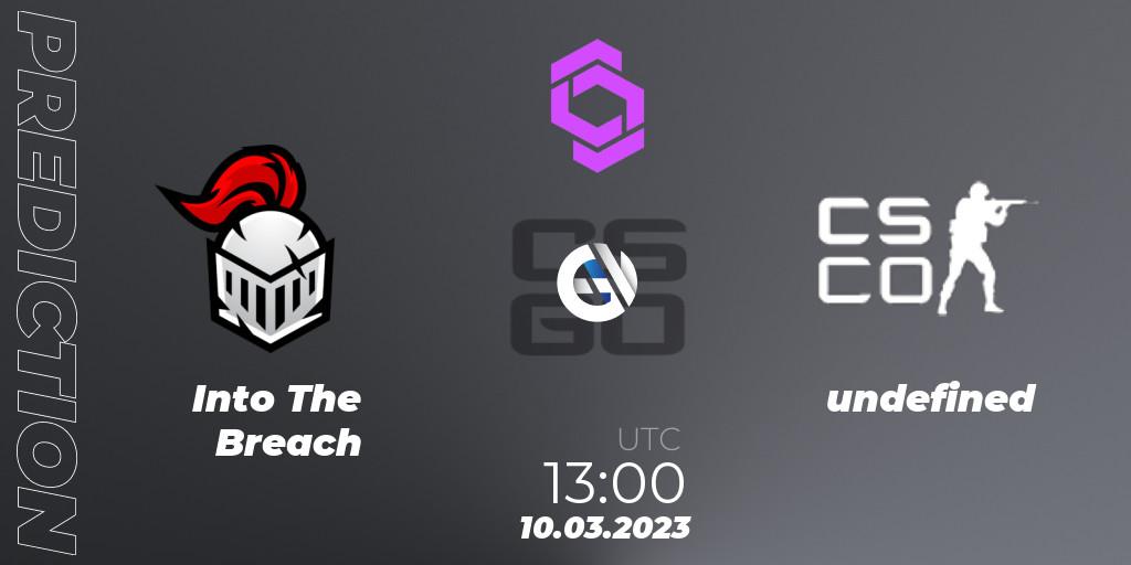 Pronósticos Into The Breach - undefined. 10.03.23. CCT West Europe Series #2 - CS2 (CS:GO)