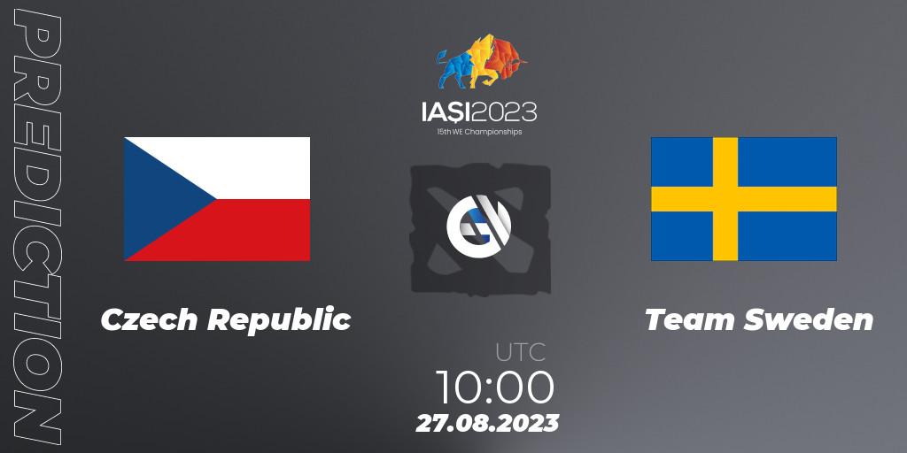 Pronósticos Czech Republic - Team Sweden. 27.08.2023 at 11:30. IESF World Championship 2023 - Dota 2