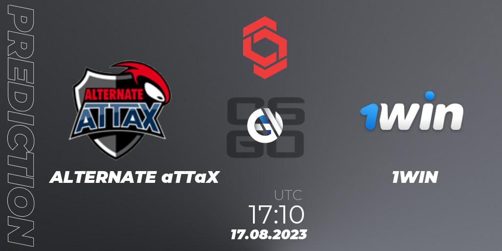 Pronósticos ALTERNATE aTTaX - 1WIN. 17.08.2023 at 17:10. CCT Central Europe Series #7 - Counter-Strike (CS2)