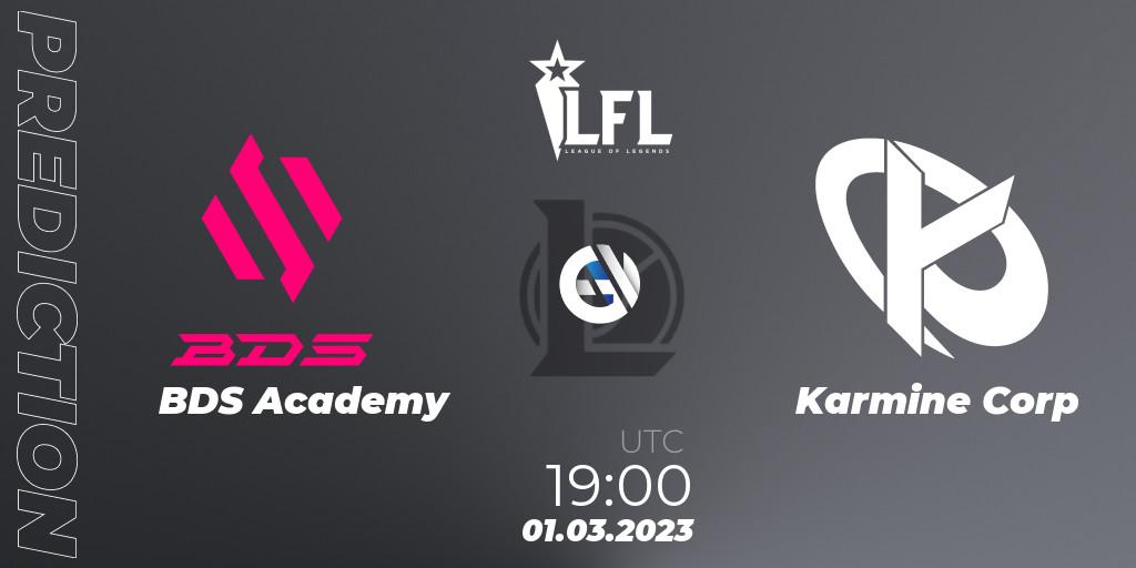 Pronósticos BDS Academy - Karmine Corp. 01.03.2023 at 19:00. LFL Spring 2023 - Group Stage - LoL