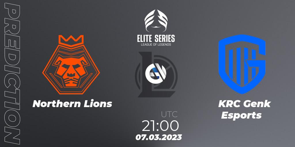Pronósticos Northern Lions - KRC Genk Esports. 07.03.2023 at 21:00. Elite Series Spring 2023 - Group Stage - LoL