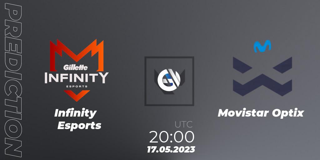 Pronósticos Infinity Esports - Movistar Optix. 17.05.23. VALORANT Challengers 2023: LAS Split 2 - Regular Season - VALORANT