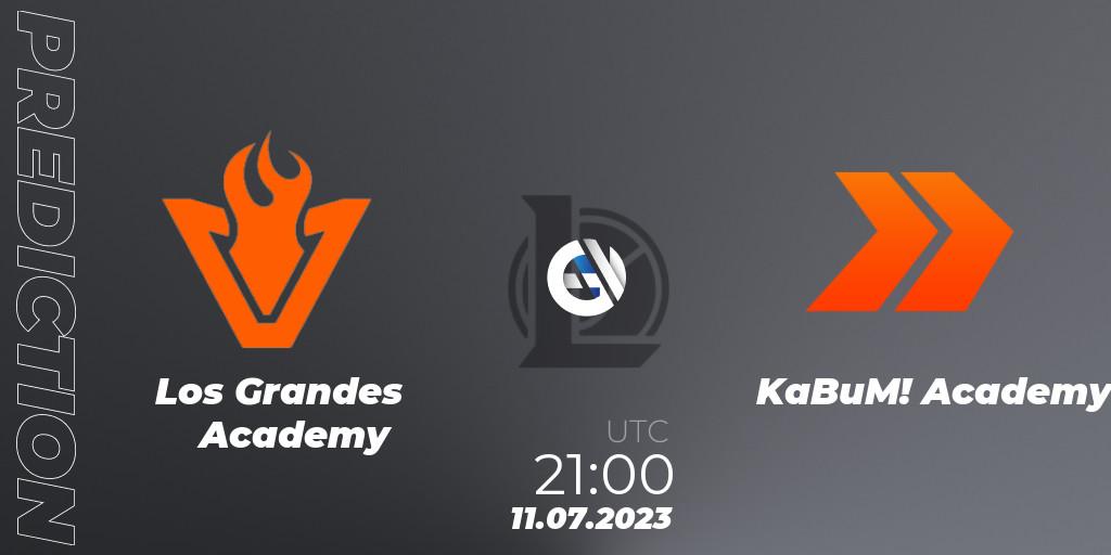 Pronósticos Los Grandes Academy - KaBuM! Academy. 11.07.23. CBLOL Academy Split 2 2023 - Group Stage - LoL