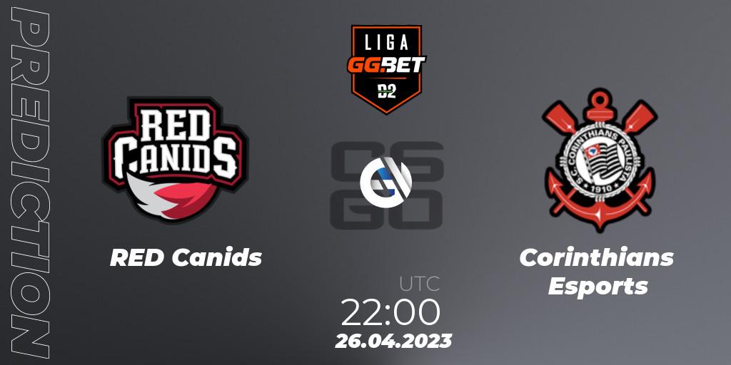 Pronósticos RED Canids - Corinthians Esports. 26.04.23. Dust2 Brasil Liga Season 1 - CS2 (CS:GO)