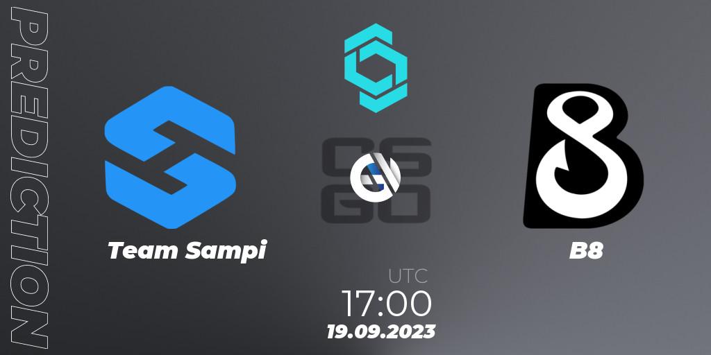 Pronósticos Team Sampi - B8. 19.09.2023 at 17:00. CCT North Europe Series #8 - Counter-Strike (CS2)
