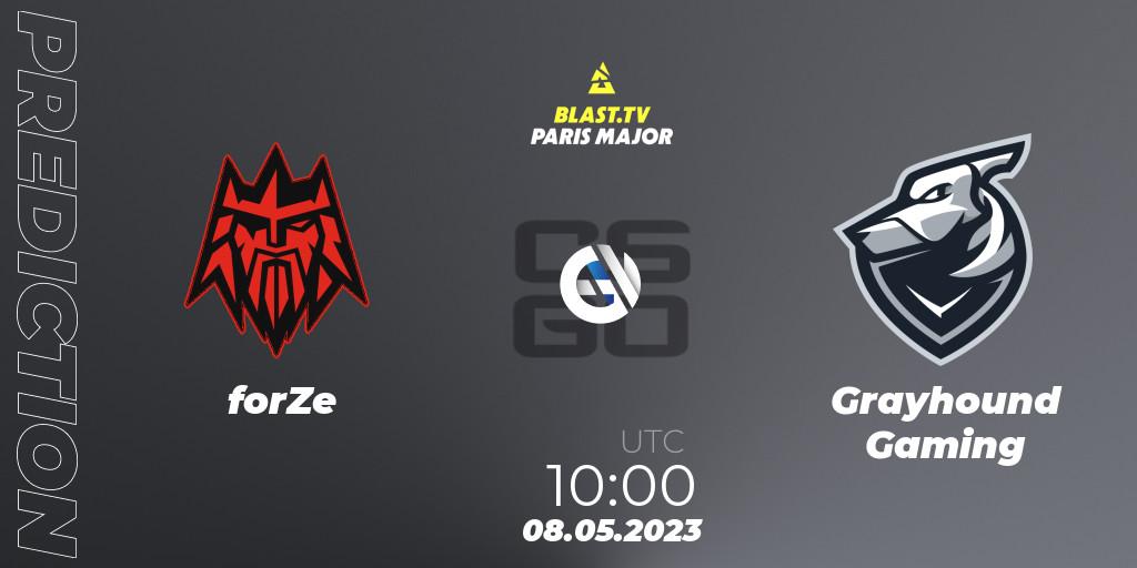 Pronósticos forZe - Grayhound Gaming. 08.05.2023 at 12:30. BLAST Paris Major 2023 Challengers Stage - Counter-Strike (CS2)