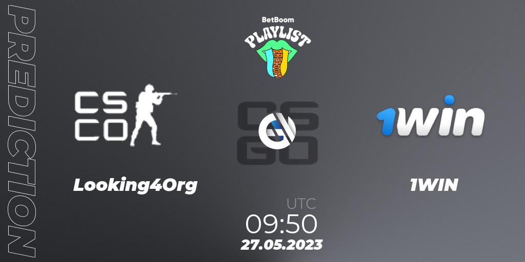 Pronósticos Looking4Org - 1WIN. 27.05.2023 at 09:50. BetBoom Playlist. Freedom - Counter-Strike (CS2)