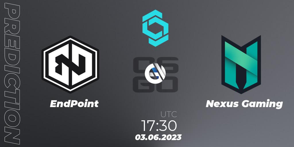 Pronósticos EndPoint - Nexus Gaming. 03.06.23. CCT North Europe Series 5 - CS2 (CS:GO)
