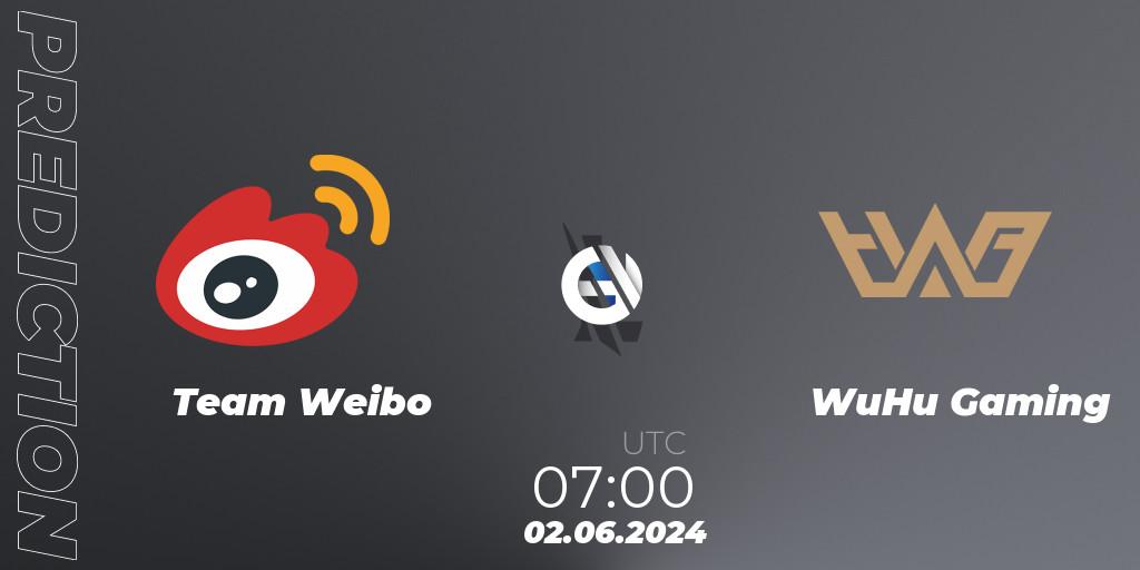 Pronósticos Team Weibo - WuHu Gaming. 02.06.2024 at 07:00. Wild Rift Super League Summer 2024 - 5v5 Tournament Group Stage - Wild Rift