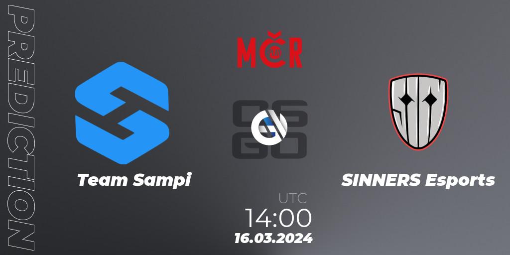 Pronósticos Team Sampi - SINNERS Esports. 16.03.2024 at 14:15. Tipsport Cup Winter 2024 - Counter-Strike (CS2)