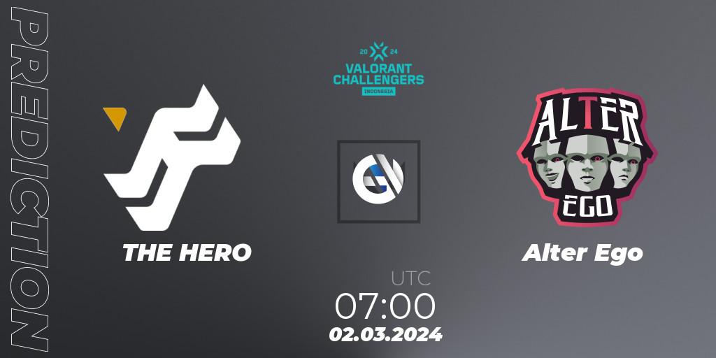 Pronósticos THE HERO - Alter Ego. 02.03.2024 at 07:00. VALORANT Challengers Indonesia 2024: Split 1 - VALORANT