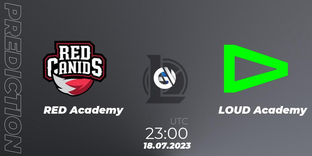 Pronósticos RED Academy - LOUD Academy. 18.07.2023 at 23:00. CBLOL Academy Split 2 2023 - Group Stage - LoL