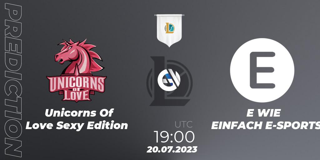 Pronósticos Unicorns Of Love Sexy Edition - E WIE EINFACH E-SPORTS. 20.07.23. Prime League Summer 2023 - Group Stage - LoL