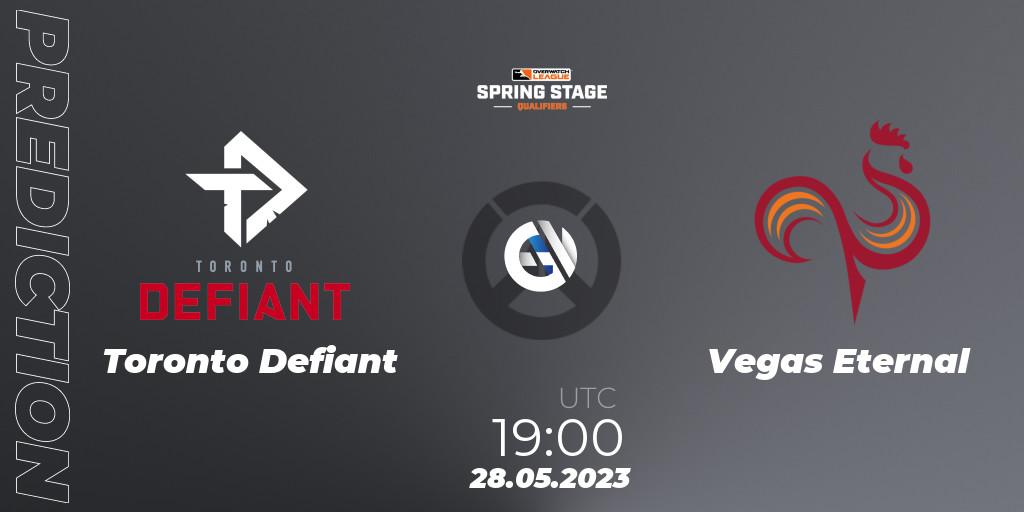 Pronósticos Toronto Defiant - Vegas Eternal. 28.05.23. OWL Stage Qualifiers Spring 2023 West - Overwatch