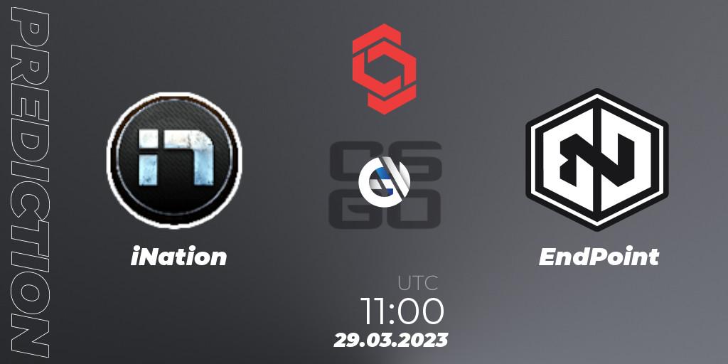 Pronósticos iNation - EndPoint. 29.03.23. CCT Central Europe Series #5 - CS2 (CS:GO)