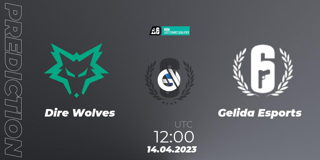 Pronósticos Dire Wolves - Gelida Esports. 15.04.2023 at 06:00. Asia League 2023 - Stage 1 - Last Chance Qualifiers - Rainbow Six