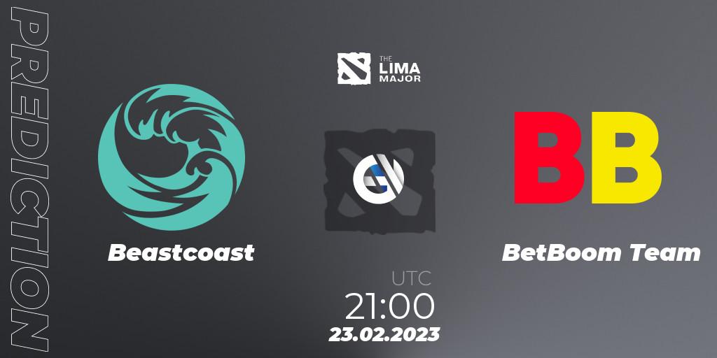 Pronósticos Beastcoast - BetBoom Team. 23.02.23. The Lima Major 2023 - Dota 2