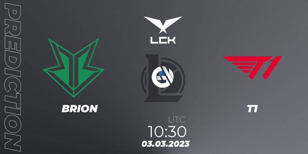 Pronósticos BRION - T1. 03.03.23. LCK Spring 2023 - Group Stage - LoL